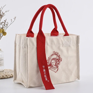 Toptan Özelleştirilebilir Logolu Moda Bez Çanta Pamuklu Kanvas Çanta Kanvas Çanta - Product Image 2