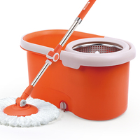 Nouveaux serpillères rotatives à double pression Magic Press avec système de vidange d'eau amovible pour le nettoyage des sols de la maison et de la cuisine avec seau