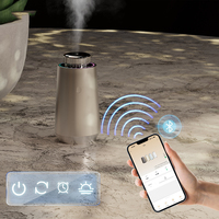Diffuseur d'arômes anhydre pour voiture, mini diffuseur d'arômes, diffuseur d'arômes anti-fuite d'eau, diffuseur d'arômes en aluminium à commande intelligente