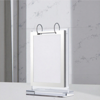 Présentoir de table A4T en acrylique écologique et portable, surface polie, porte-cartes et support de menu pour restaurants et magasins, Easy Factory