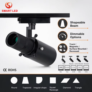 Spot LED COB orientable et modulable pour rail, projecteur de plafond DALI 0-10V dimmable pour exposition d'art et vitrine de magasin - Product Image 3