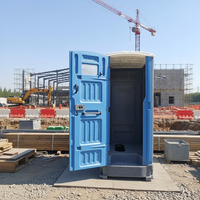 Toilettes portables en plastique HDPE à réservoir encastré, design moderne, pour cabine mobile, usage extérieur, vente directe par les fabricants