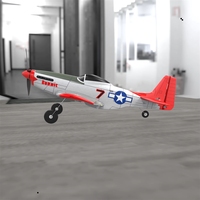 Petit avion RC P51D, envergure 400 mm, 4 canaux, prêt à voler, avion gyroscopique, système de stabilisation à 6 axes