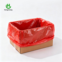 Sacs en plastique PE à fond carré épais personnalisés en usine, doublure intérieure transparente pour carton, anti-poussière, qualité alimentaire, respectueux de l'environnement, pour nouilles
