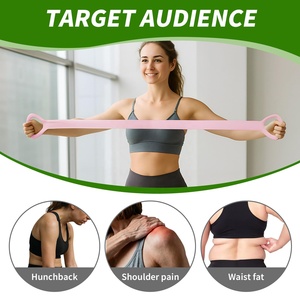 Bandas Elásticas de Alta Resistencia para Mujer, 2 Piezas, con Asas en Forma de 8, Portátiles, para Entrenamiento de Fuerza, Yoga y Pilates - Product Image 5
