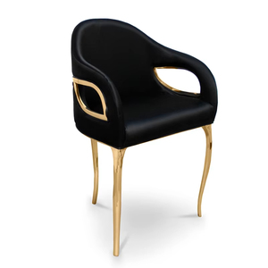 Silla <span class=keywords><strong>de</strong></span> <span class=keywords><strong>Comedor</strong></span> <span class=keywords><strong>de</strong></span> Acero Inoxidable Dorado <span class=keywords><strong>de</strong></span> Lujo Personalizada Furnistyle, Silla <span class=keywords><strong>de</strong></span> Vestidor <span class=keywords><strong>de</strong></span> Alta Calidad para Villa, Silla <span class=keywords><strong>de</strong></span> Tela <span class=keywords><strong>de</strong></span> Terciopelo con Respaldo Alto - Product Image 2