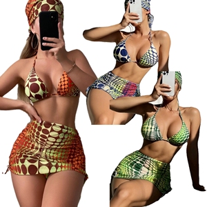 2023 nouveau Design 4 <span class=keywords><strong>pièces</strong></span> maillots <span class=keywords><strong>de</strong></span> <span class=keywords><strong>bain</strong></span> femmes Bikini ensemble Unique imprimé maillots <span class=keywords><strong>de</strong></span> <span class=keywords><strong>bain</strong></span> et maillots <span class=keywords><strong>de</strong></span> <span class=keywords><strong>bain</strong></span> couvrir <span class=keywords><strong>maillot</strong></span> <span class=keywords><strong>de</strong></span> <span class=keywords><strong>bain</strong></span> avec écharpe - Product Image 1