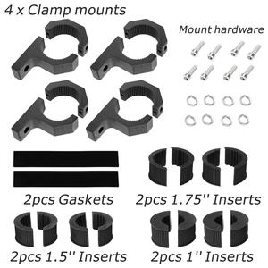 1.0 <span class=keywords><strong>1.5</strong></span> 1.75 2.0นิ้วติดบาร์แนวนอนสำหรับติดตั้งไฟราวรถยนต์ - Product Image 2