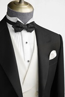 Ensemble de costume de smoking slim pour homme, broderie main, simple boutonnage, grande taille, respirant, antistatique, prix de gros