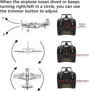 Avion télécommandé F4u 2.4Ghz 4 canaux prêt à voler avec gyroscope, jouets radiocommandés pour débutants - Product Image 5