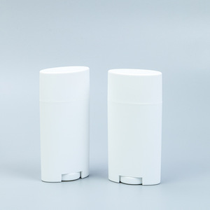 Emballage vide de bâton de déodorant de bouteille de déodorant de récipients en plastique ovales cosmétiques de 75g - Product Image 3