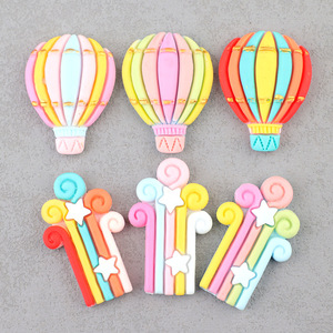 Best Sales Resin Crafts Resin Rainbow Balloon Resin Pendant Wholesale Diy Phone Case Charms Key Chain for Decoration