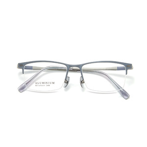 Monturas de Gafas Semimontura XG de Aluminio, Magnesio y Titanio para Hombre, Estilo Ejecutivo 2466 con Lentes de Resina - Product Image 2