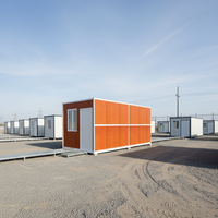 Vente directe de maisons préfabriquées en conteneurs pour le logement sur chantier de construction en plein air, bureau mobile pliable