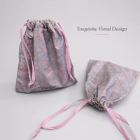 Sac à poussière en sergé de coton imprimé avec logo personnalisé, grand format, avec cordon de serrage, pour sac à main, chapeau, vente chaude, pochette cadeau en mousseline pour chaussures et cosmétiques