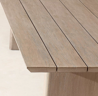 Table et chaises de salle à manger d'extérieur Alibaba de qualité supérieure en bois massif pour hôtels, cours et villas – Vente en gros