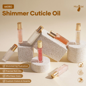 MissGel grosir Label pribadi Mini emas berkilauan kutikula minyak kustom tepat Roll-On revita Vegan Shimmer kutikula minyak - Product Image 2