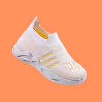 Chaussures décontractées sportives à enfiler en maille respirante avec design color-block, idéales pour le printemps et l'automne, semelle souple – Vente en gros