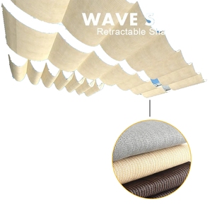 Pavillon de cour personnalisable vague télescopique pare-soleil <span class=keywords><strong>filet</strong></span> pare-soleil auvent <span class=keywords><strong>ombrage</strong></span> voiles tissu balcon terrasse pare-soleil filets - Product Image 1