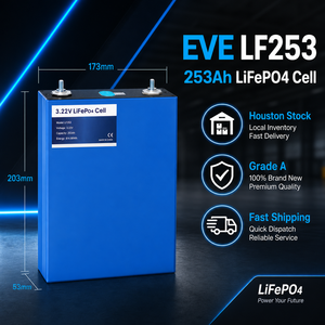 Batería de Litio EVE LF253 de 253Ah y 3.2V, Grado A, para Almacenamiento Solar y Uso Marino, Disponible en Houston - Product Image 1