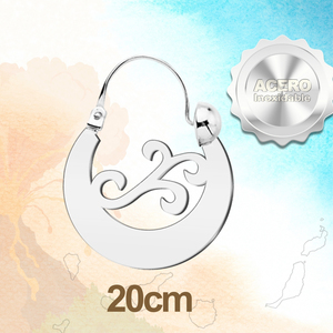 Orecchini Charm CANARY 20MM in Acciaio Argentato, Gioiello Classico ed Elegante, Pezzo di Moda Raffinato - Product Image 2