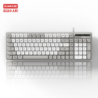 Clavier de jeu multimédia filaire USB 101 touches de haute qualité, modèle 9861 au design innovant, spécialement conçu pour les