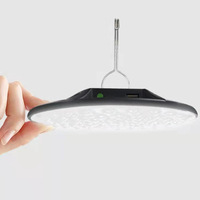 Lampe LED portable super lumineuse pour camping, entrepôt, avec crochet de suspension, rechargeable par USB, lumière UFO, éclairage d'urgence