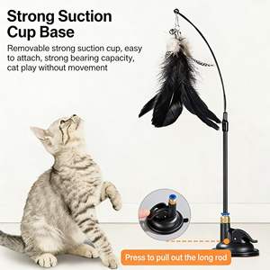 Balle <span class=keywords><strong>de</strong></span> jeu pour chat à ventouse, jouet auto-amusant pour chats, anti-rayures, résistant aux morsures, <span class=keywords><strong>en</strong></span> <span class=keywords><strong>mousse</strong></span> EVA et PU, accessoire moderne pour animaux <span class=keywords><strong>de</strong></span> compagnie - Product Image 5