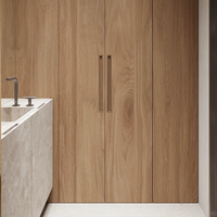 Paneles de Pared Decorativos Modernos para el Hogar, de Espuma de PVC SPC, Resistentes al Fuego, Revestimiento de Madera Laminada