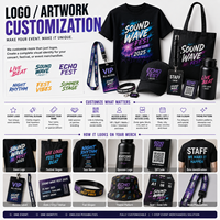 Pack Cadeau de Soutien pour Fans en Gros avec Logo Personnalisé, Cordon, Badge, Bracelet, Lunettes de Soleil, Porte-clés pour Événements Musicaux et Articles Promotionnels