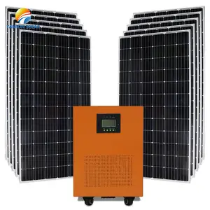 Quote for 8KW 10KW complete Home solar equipment solar generators for sale emergency power equipment off grid solar power system 7kw