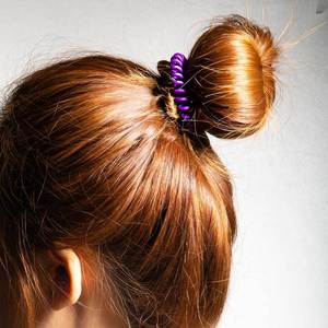 Attaches pour cheveux en cordon téléphonique transparent de style coréen, couleur bonbon, haute élasticité, matériau TPU, accessoires pour cheveux décontractés - Product Image 4