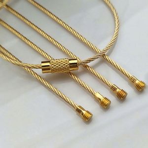 Mosquetón de Acero Inoxidable con Cierre de Rosca y Anillo para Llaves, Cable Metálico para Coches y Actividades al Aire Libre, Venta al por Mayor - Product Image 4