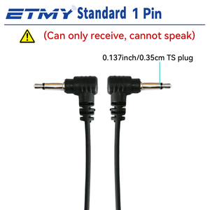 Auricular Acústico Discreto con PTT para Walkie Talkie, Radio Bidireccional, Comunicación de Seguridad, Conector de 3.5mm, Uso en Interiores - Product Image 6