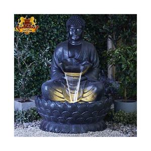 Grand jardin extérieur Cascade en pierre sculptée Grande <span class=keywords><strong>fontaine</strong></span> d'eau <span class=keywords><strong>Bouddha</strong></span> en marbre - Product Image 2