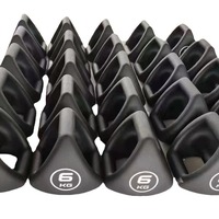 Sortie d'usine : haltères triangulaires 3 en 1, haltères hexagonales et kettlebells pour l'entraînement en musculation et les exercices de pompes