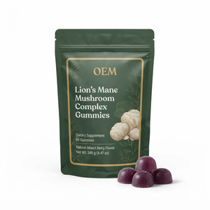 เยลลี่เห็ดหลินจือสูตรผสม OEM ODM บรรจุ 60 เม็ด รับผลิตแบรนด์ส่วนตัว - Product Image 1