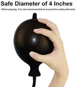 هزاز شرجي قابل للنفخ من السيليكون، مدلك البروستاتا للرجال، لعبة جنسية مقاومة للماء للأزواج، هزاز ذيلي - Product Image 1