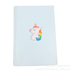 EVA Unicorn Book Sticker Slow <b>Rebound</b> Fidget Toy Portable Gift For Kids 5-7 Years Unisex - Product Image 2