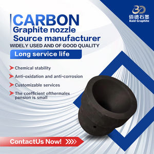 चीनी कारखाने उच्च तापमान कामकाजी वातावरण के लिए पहनने प्रतिरोधी ग्रेफाइट नोजल को अनुकूलित करते हैं - Product Image 2