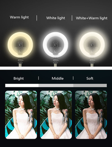 Xách tay 5 "selfie Vòng ánh sáng có thể tháo rời L07 tripod màu xanh răng màn trập Selfie Stick với LED ánh sáng - Product Image 3