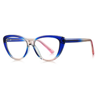 Finewell 2317 OEM, Montura de Gafas de Ojo de Gato Vintage con Logotipo Personalizado, TR90, Ópticas, Anti Luz Azul, Fabricante de Alta Calidad