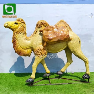 Statua di <span class=keywords><strong>Cammello</strong></span> Decorativa da Esterno in Fibra di Vetro e Resina, Gialla, Impermeabile, Dimensioni Personalizzabili - Product Image 3