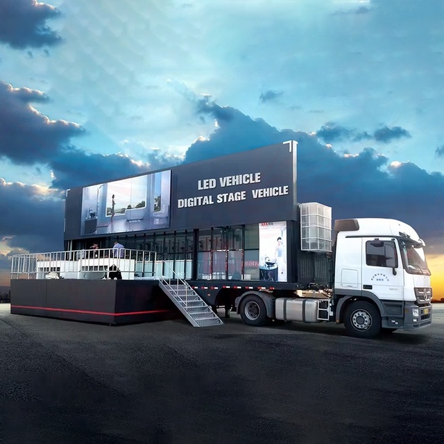 SINOSWAN SR130 13m Huge Roadshow Led Truck with Alternator LED Screen Lifted Sound System and Light System