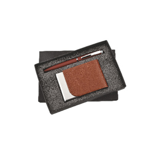 Juego de regalo promocional 2 en 1 con billetera de cuero y bolígrafo para obsequios comerciales y regalos para clientes - Product Image 4
