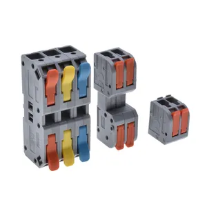 Cable de bloque de terminales compacto Universal eléctrico Cable rápido 4 pines Terminal de bloque eléctrico Terminal de potencia hembra 2P 4P 6P terminales