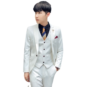 Мужской Комплект из трех предметов, пиджак, жилет и брюки, свадебное платье, деловой костюм для отдыха, новинка 2020