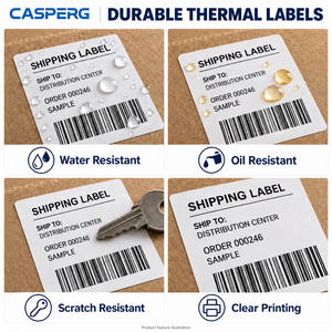 Waterproof 4x6 Thermal <b>Printer</b> Label <b>Sticker</b> Strong Adhesive Thermal Shipping Label <b>Paper</b> - Product Image 3