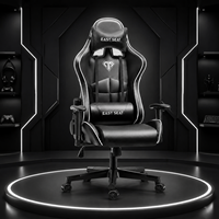 Chaise de Gamer AOR en Tissu, Chaise de Course à Dossier Haut, Hauteur Réglable, Base Rotative, Accoudoirs Ajustables, Ergonomique, Industrielle, pour la Maison