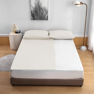 Drap plat antibactérien brodé en mélange de coton durable 400TC, écologique, toutes saisons, pour la maison, l'hôpital et l'hôtellerie - Product Image 3